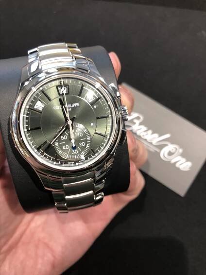 BRAND NEW 5905/1A 5905 PATEK PHILIPPE COMPLICATIONS OLIVE GREEN DIAL SELF-WINDING 42 MM