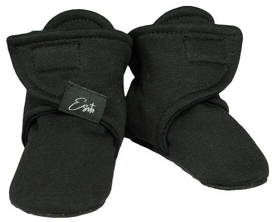 Capáčky barefoot Warmkeeper ZOE Black od českého výrobce dětského oblečení Esito.