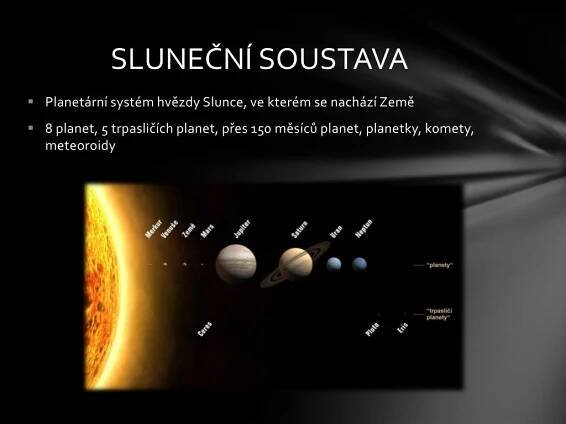 PPT - VESMÍR A SLUNEČNÍ SOUSTAVA PowerPoint Presentation, free download - ID:4189648