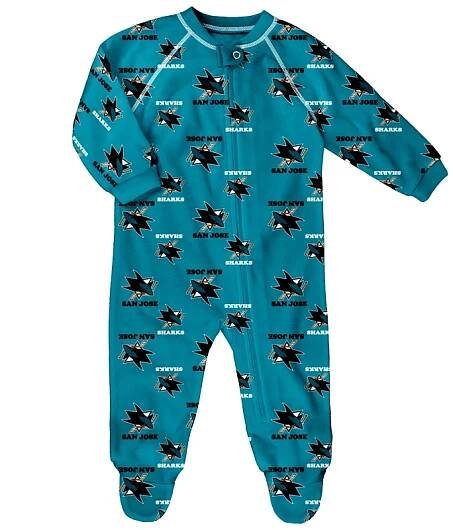 Dětský overal Outerstuff Raglan Zip Up NHL San Jose Sharks