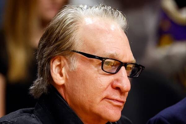 LOS ANGELES, CALIFORNIA - DECEMBER 02:  Bill Maher attends a game between the Houston Rockets and the Los Angeles Lakers at Crypto.com Arena on December 02, 2023 in Los Angeles, California.   NOTE TO USER: User expressly acknowledges and agrees that, by downloading and/or using this photograph, user is consenting to the terms and conditions of the Getty Images License Agreement. (Photo by Ronald Martinez/Getty Images)