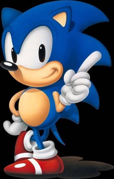 Classic Sonic Pose PNG