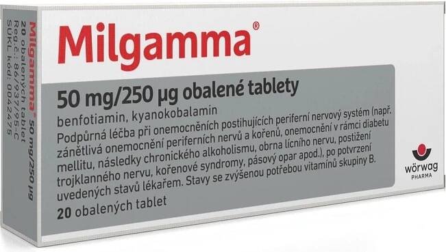 MILGAMMA POR 50MG/250MCG TBL OBD 100