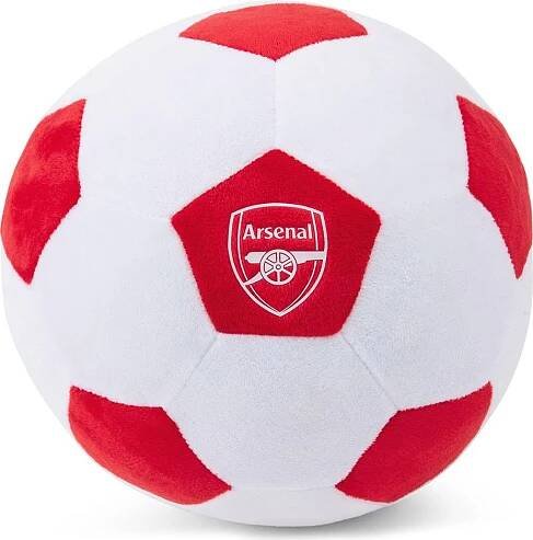 Arsenal FC - Plyšová hračka, fotbalový míč TA11491 (jedna velikost) (bílá/červená)