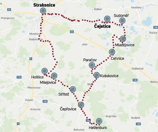 Trasa výletu