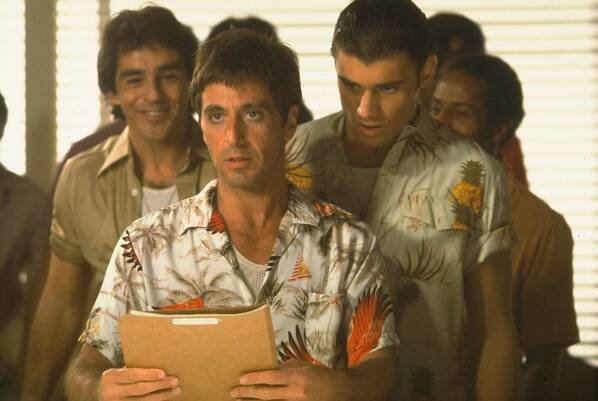 Zjizvená tvář - Z filmu - Al Pacino, Steven Bauer