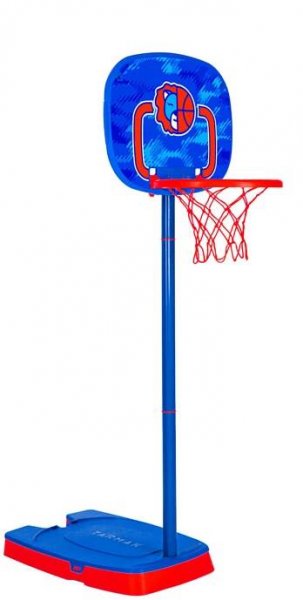 Dětský basketbalový koš K100 Ball nastavitelný od 0,9 m do 1,2 m oranžový