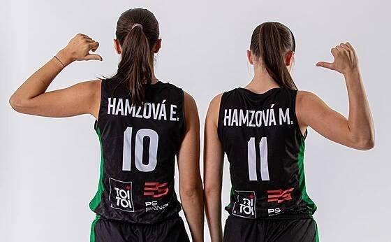 Eliška Hamzová a Marie Hamzová se sešly v dresech Žabin Brno.
