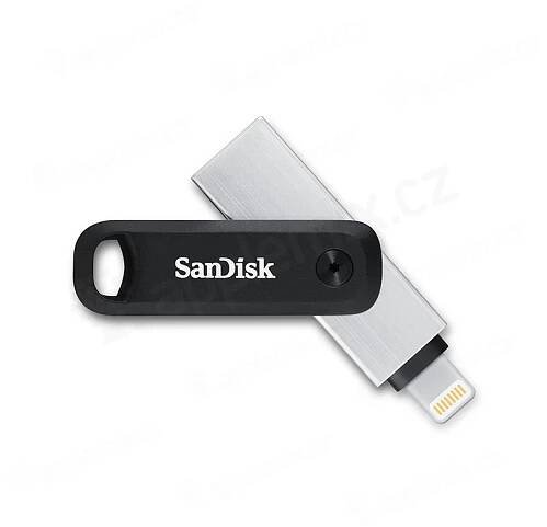 Flash disk 128 GB SANDISK iXpand pro Apple iPhone / iPad - Lightning / USB-A - kovový - MFi - stříbrný | AppleMix.cz