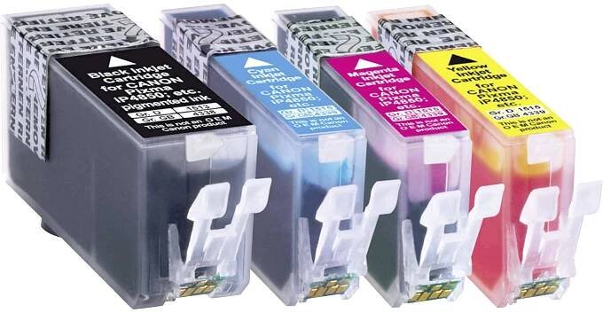 Basetech Ink náhradní Canon PGI-525PGBK, CLI-526C, CLI-526M, CLI-526Y kompatibilní kombinované balení černá, azurová, purppurová, žlutá BTC81 1513,0050-126