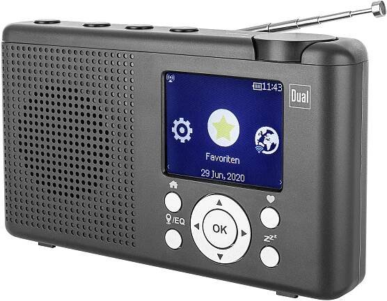 Dual MCR 200 internetové stolní rádio internetové, DAB+, DAB, FM internetové rádio, DAB+, FM, USB, Bluetooth, Wi-Fi černá