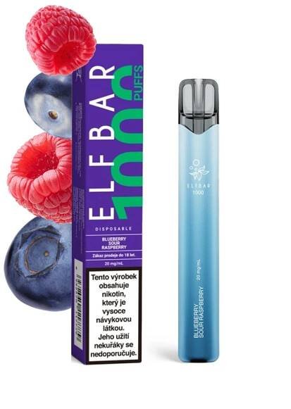 Elf Bar 1000 Disposable Pod Kit (Blueberry Sour Raspberry)