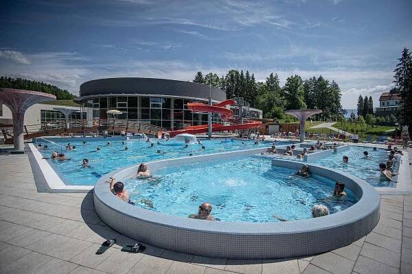 Termální park ve Velkých Losinách, 4. června 2021.