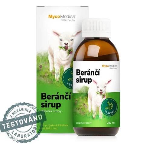 Beránčí dětský sirup zdravé trávení MycoMedica 200 ml