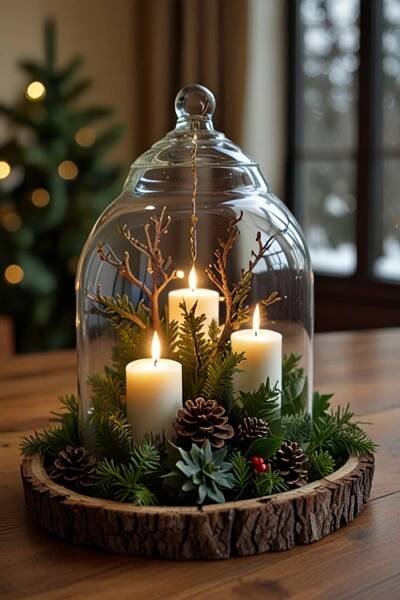 Woodsy Christmas Décor Ideas for a Cozy, Rustic Holiday | Woodland christmas decor, Christmas table decorations, Christmas decorations rustic
