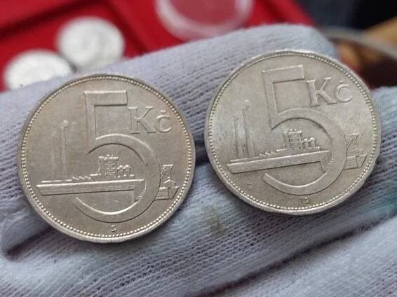 ° Varianty ° 5 kč 1928 vlnovek • Koruna První Republika - Numismatika