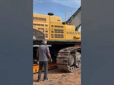 Loading And Transporting The Volvo EC700 Excavator! (Part 2) #shorts