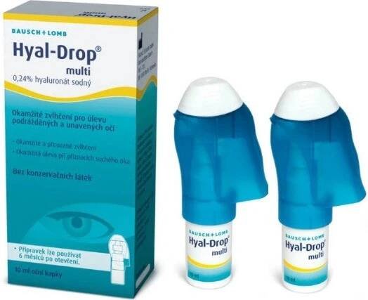 Bausch & Lomb Hyal Drop multi speciální balení 2 x 10 ml