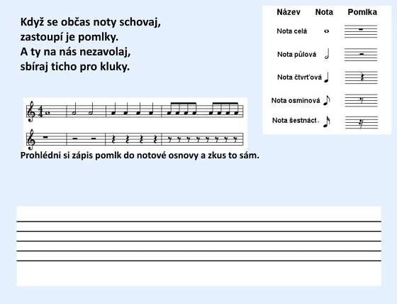 PPT - O písničce a notovém zápisu PowerPoint Presentation, free download - ID:1856378