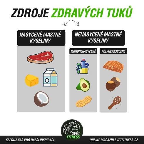 Nejlepší zdroje tuku