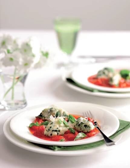 Malfatti s ricottou a špenátem