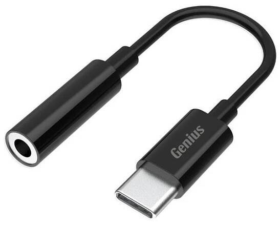 Redukce Genius ACC-C100, USB-C (M)/3,5mm jack (F) (32590012400) černý