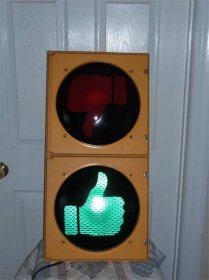 Traffic Light with OPEN/CLOSED Lenses 