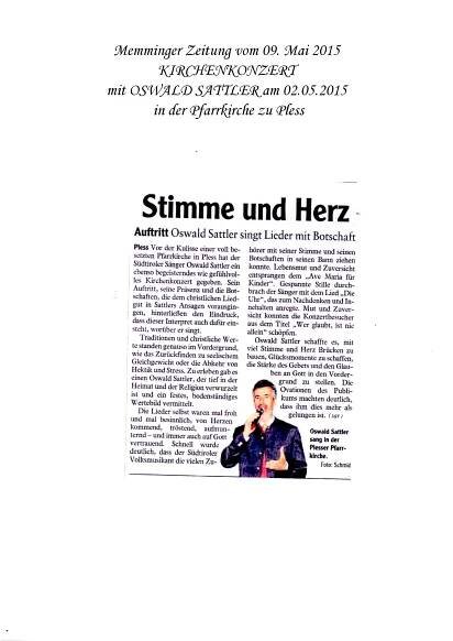 Presse - Oswald Sattler