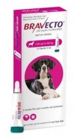 Bravecto Dog XL, spot-on roztok pre veľmi veľké psy (od 40 do 56 kg), 1400mg