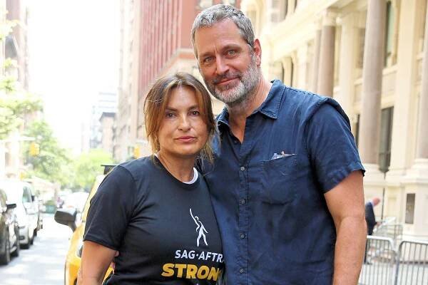 Mariska Hargitay's Husband Peter Hermann Supports Her at SAG-AFTRA Strike as 'SVU' Star Has a Mini Reunion