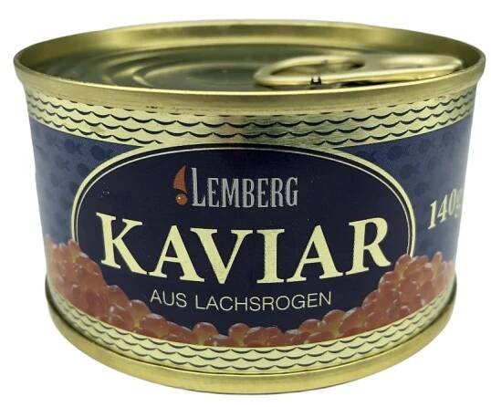 Lososový kaviár „Lemberg“ Alaska Gold 140 g.