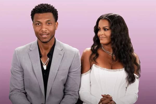 Kj Dismute and Claudia Jordan on "Couples Retreat."