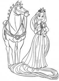 Nádherná Princezna Rapunzel