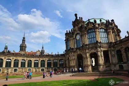 The courtyard of the Zwinger Palace in Dresden, Germany