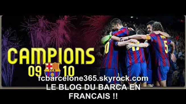 Cant del Barça / Hymne du Barça : Champion de la Liga 2010 / - Vidéo Dailymotion