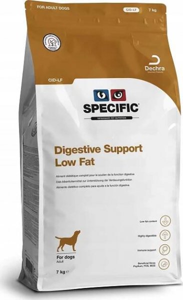 Specific Veterinary Pet Nutrition Dog Adult CID-LF Digestive Support Low Fat Salmon