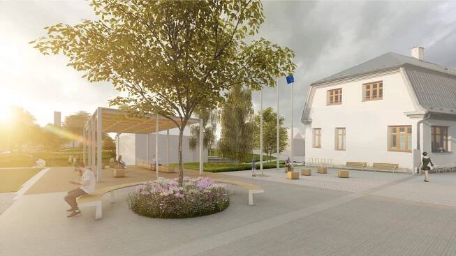 Veřejné prostranství centra městyse Suchdol nad Odrou - opus architekti