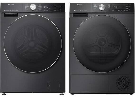SET Pračka Hisense WF5S1045BB + Sušička prádla Hisense DH5S102BB