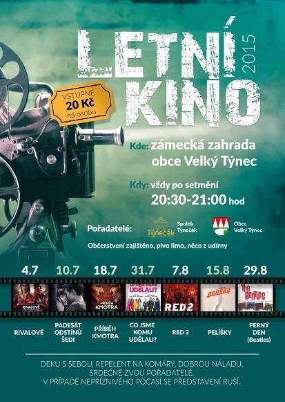 Vyhledávání: "Kino" | Obec Velký Týnec