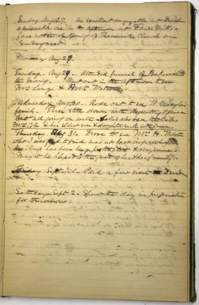 Diary of Thomas Hughes