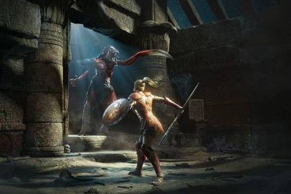 Diablo 2: Resurrected Amazon Mummy Battle art