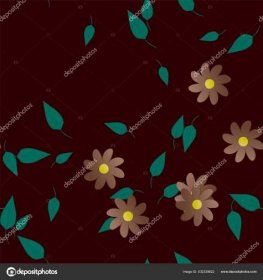 Stáhnout - Krásné květinové bezešvé pozadí s květinami a listy, vektorové ilustrace — Ilustrace