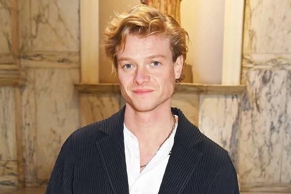 Tom Rhys Harries attends 'CARTIER' VIP Private View at The V&A on April 9, 2025 in London, England