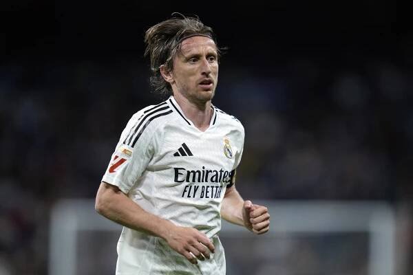 Luka Modric of Real Madrid during a La Liga match.