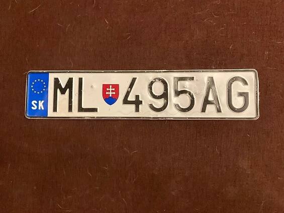 Stará slovenská SPZ ML