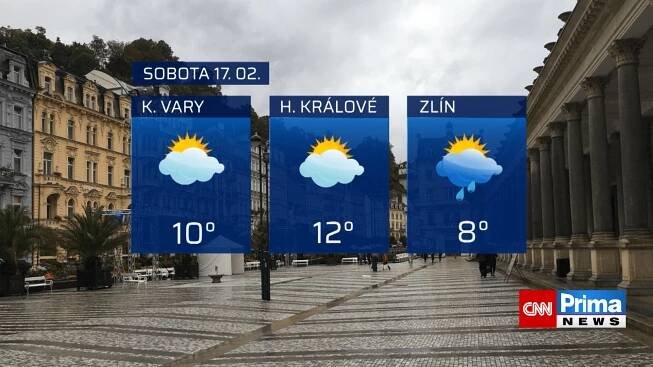 Předpověď počasí na sobotu 17. února