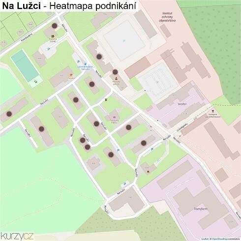 Na Lužci - mapy | Kurzy.cz