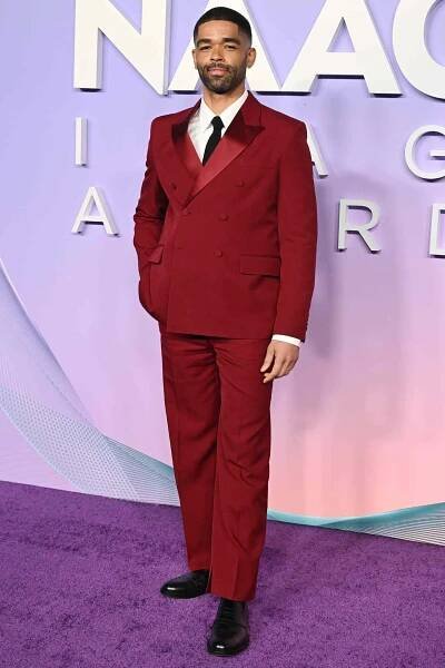 Kingsley Ben-Adir at the 56th NAACP Image Awards held at the Pasadena Civic Auditorium on February 22, 2025 in Los Angeles, California.