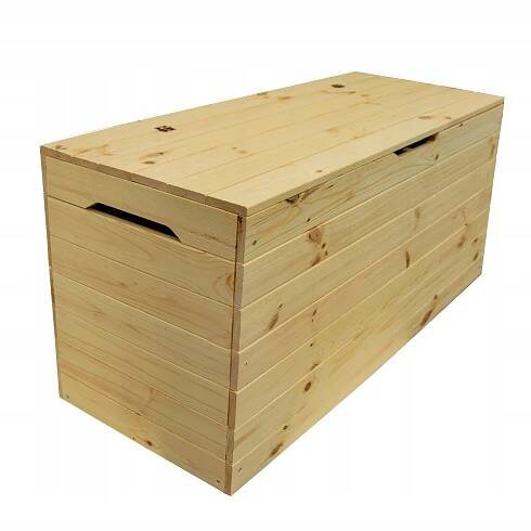 Velká dřevěná zahradní bedna 100x40x50 cm 200L úložný kufr