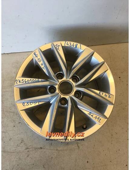 Alu disk 6JX15H2 ET47 VW Caddy Face 5x112